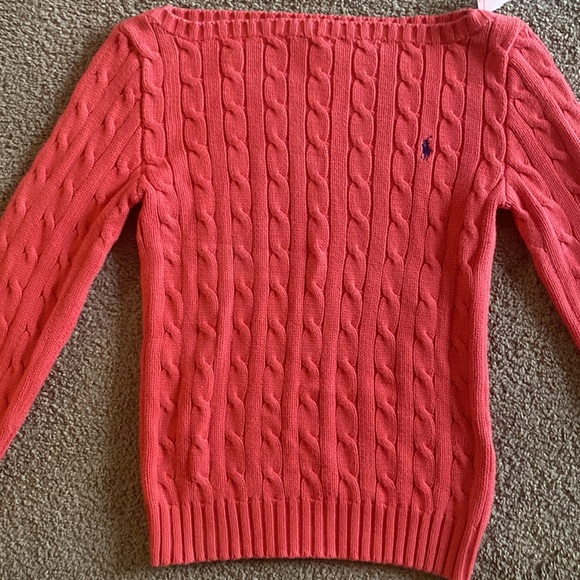 Ralph Lauren coral sweater Small - Picture 2 of 4